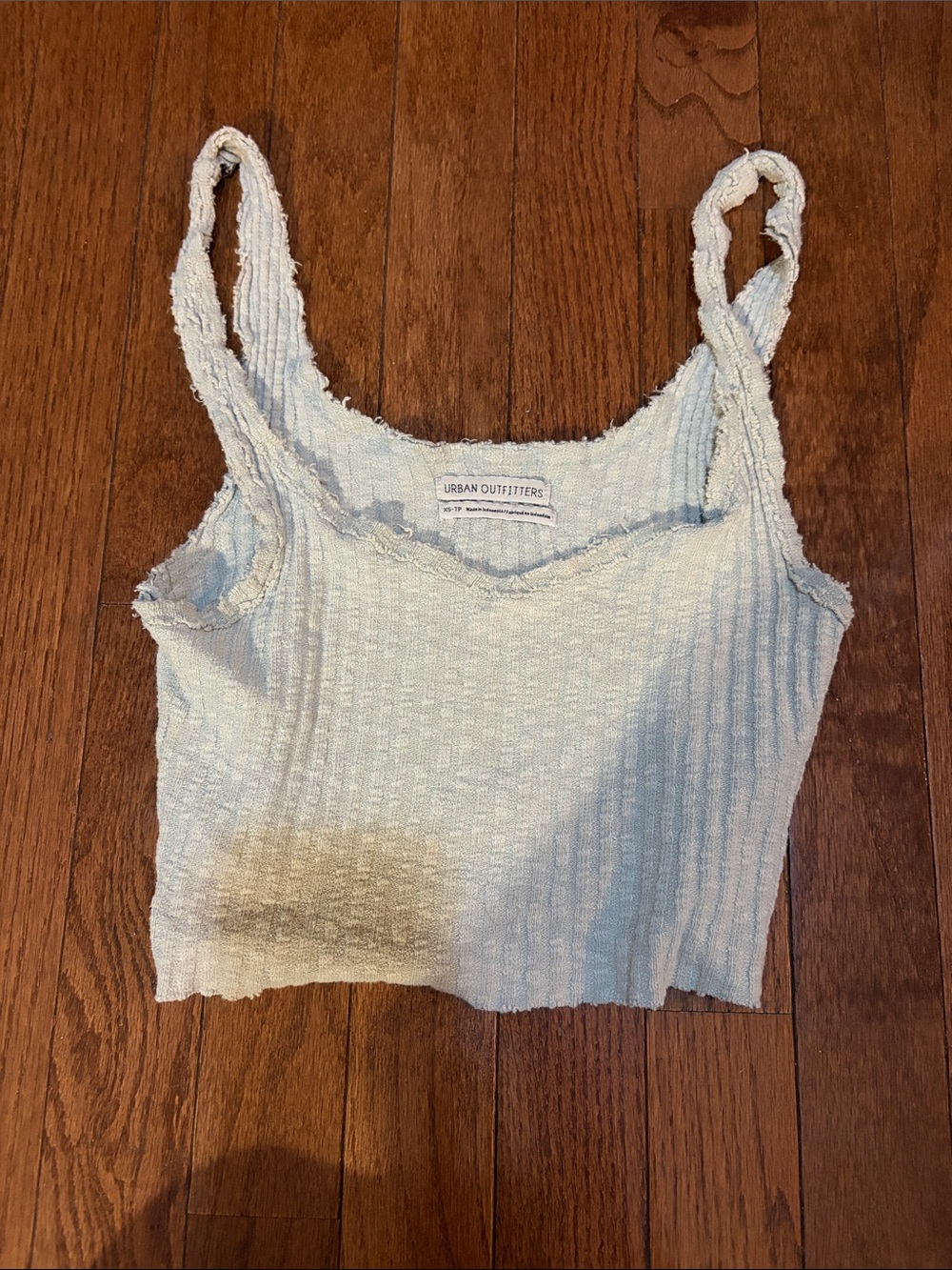 Urban Outfitters Light sage green Ribbed Cropped Cami